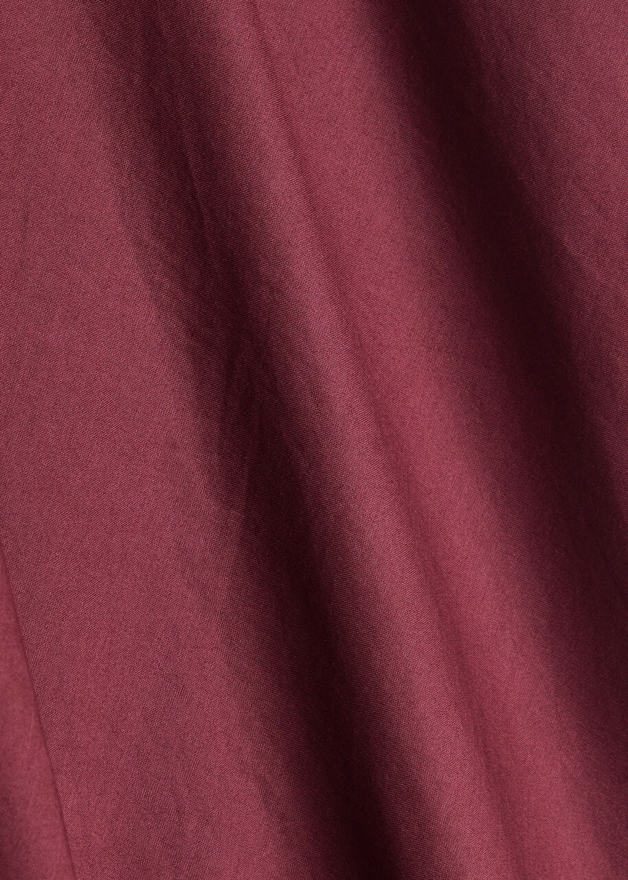 Faithfull The Brand Jasmine Halterneck Cotton Maxi Dress Dark Red