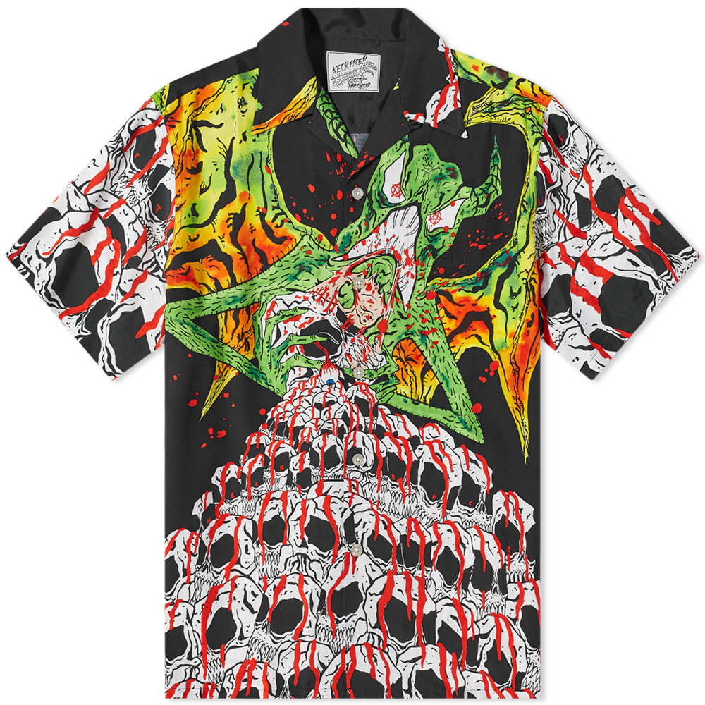 WACKO MARIA/NECK FACE /SS HAWAIIAN SHIRT-