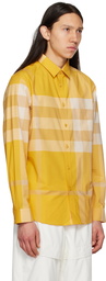 Burberry Yellow Check Shirt