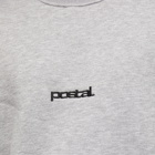 POSTAL Men's Mini Logo Crew Sweat in Ash Marl