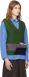 YMC Green Heidi Sweater Vest