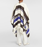 Loro Piana Selene striped cotton cape