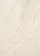 Free People Sweet Love Floral-embroidered Cotton Blouse Cream