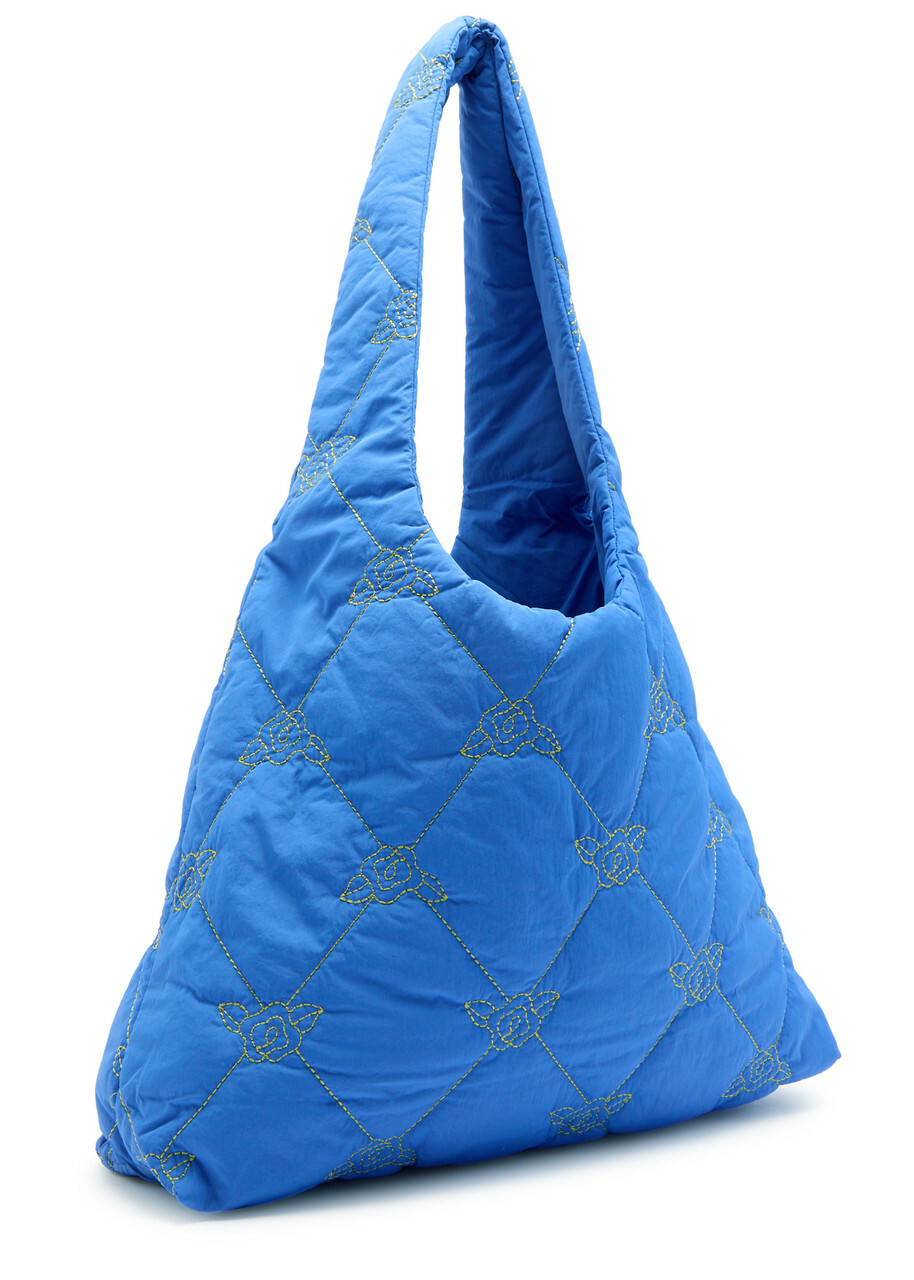 Damson Madder Roisin Quilted Hobo bag - Blue - One Size