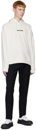 Jil Sander Off-White Cotton Hoodie