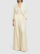 RALPH LAUREN COLLECTION Glossy Crepe Wide Pants