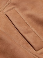 Brunello Cucinelli - Convertible Suede Hooded Bomber Jacket - Brown