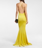 Norma Kamali Fishtail velvet gown