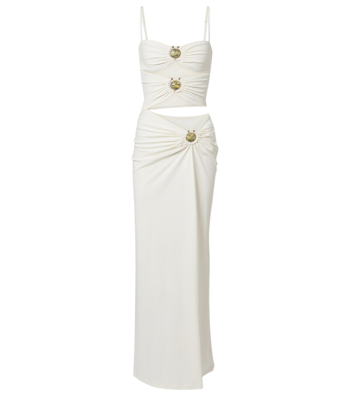 Photo: Christopher Esber Mineral Stone cutout jersey maxi dress
