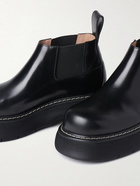 Bottega Veneta - Bounce Leather Chelsea Boots - Black