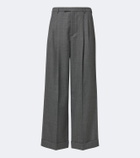 Valentino Herringbone wide-leg pants