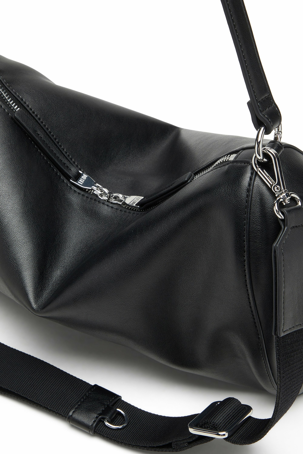 Diesel Load-D-Shoulder bag with hard-shell logo sides - Shoulder Bags - Unisex - Black