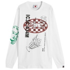 ICECREAM Men's Multi Graphic Long Sleeve T-Shirt in White