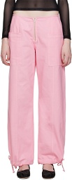 Sandy Liang Pink Tifosi Trousers
