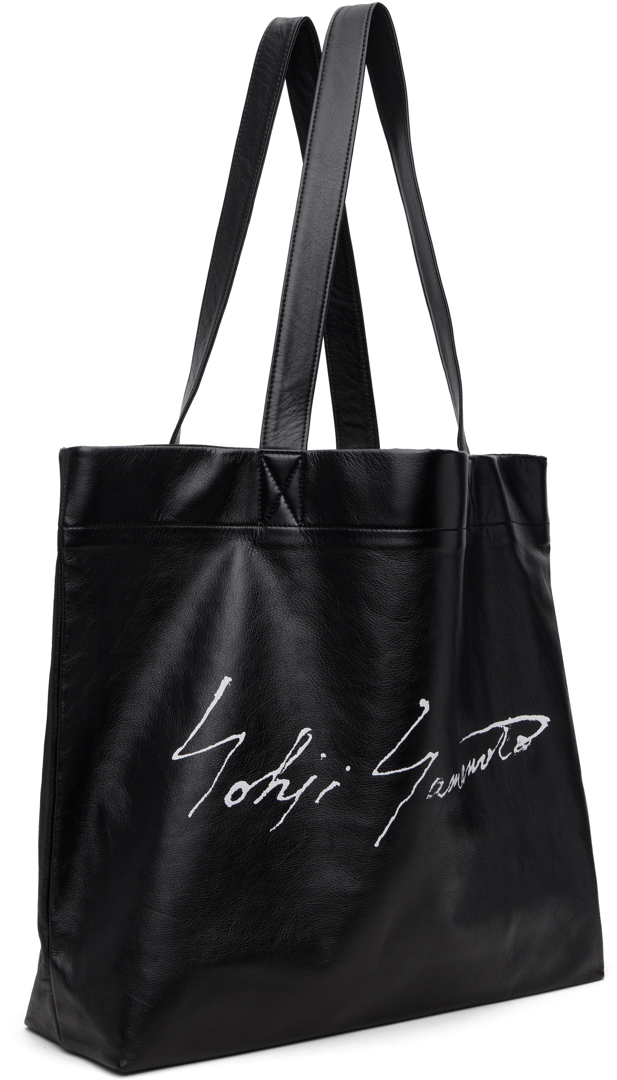 YOHJI YAMAMOTO Black Signature L Tote