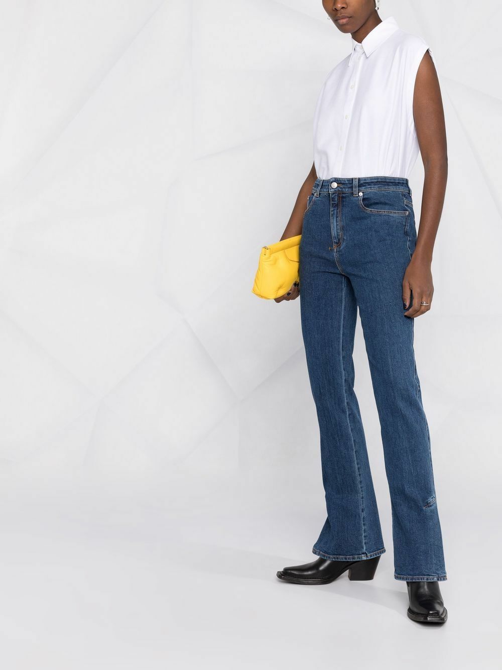 ALEXANDER MCQUEEN - High Waist Denim Jeans