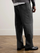 Thom Browne - Straight-Leg Virgin Wool Trousers - Gray