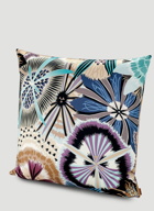 Passiflora Giant Print Large Cushion in Multicolour