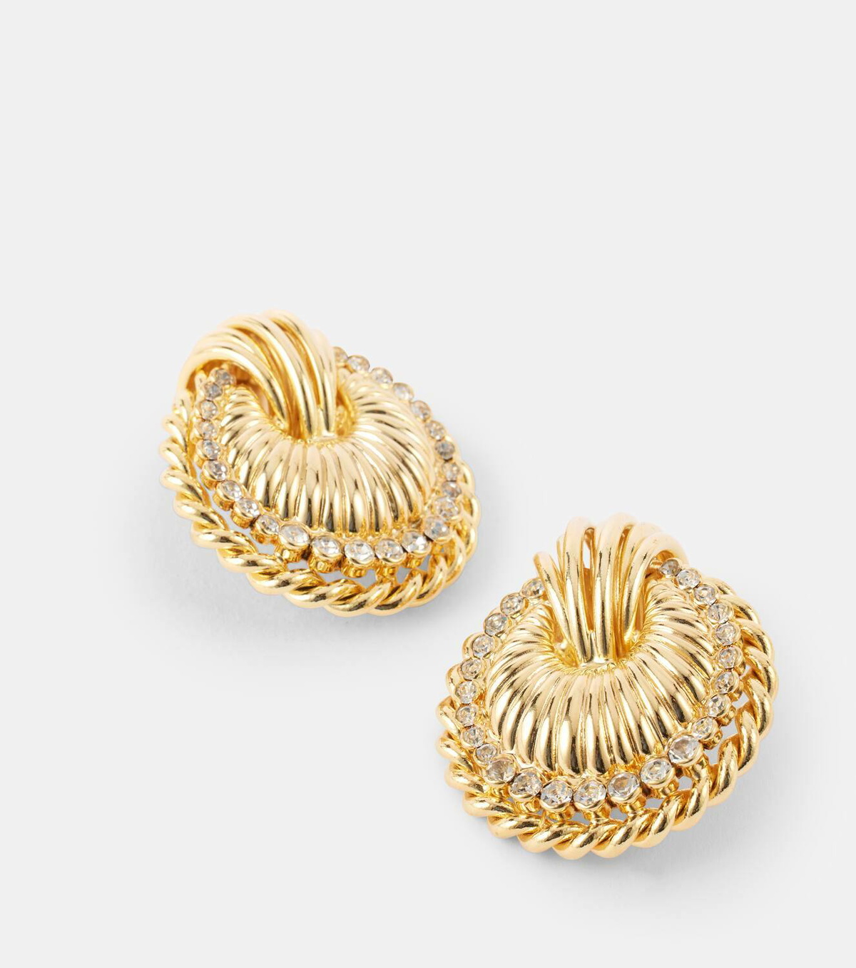 Alessandra Rich Shell embellished earrings