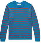 Entireworld - Striped Cotton-Blend Sweater - Blue