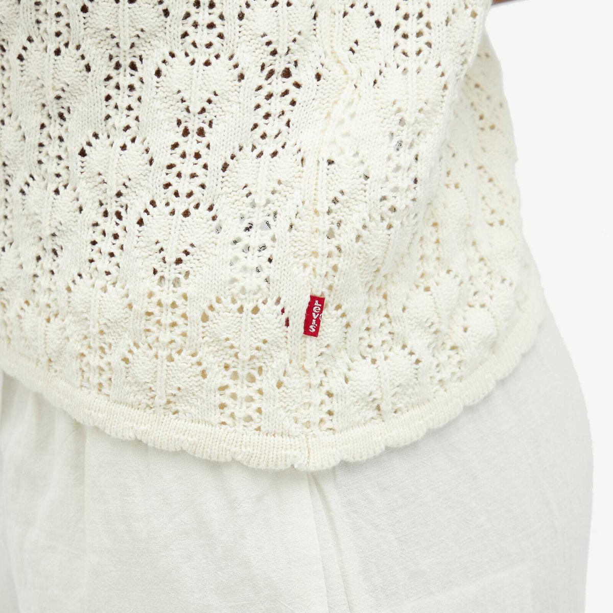 Levi’s Collections Women's Levis Vintage Clothing Seaside Short Sleeve Knitted Top