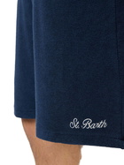 MC2 Saint Barth Man Navy Blue Terry Bermuda Shorts Rande Sponge