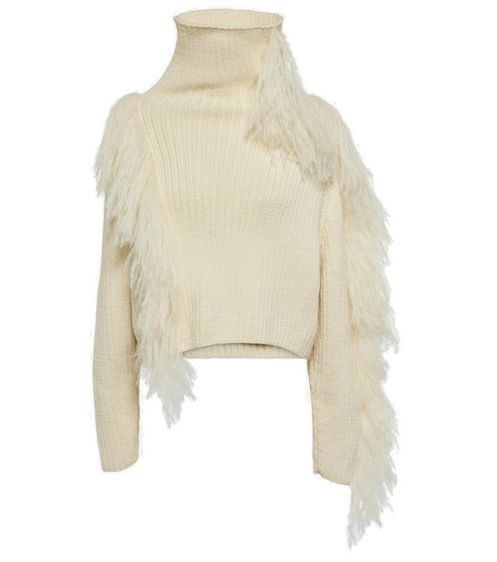 Photo: Cordova Ploma shearling-trimmed wool sweater
