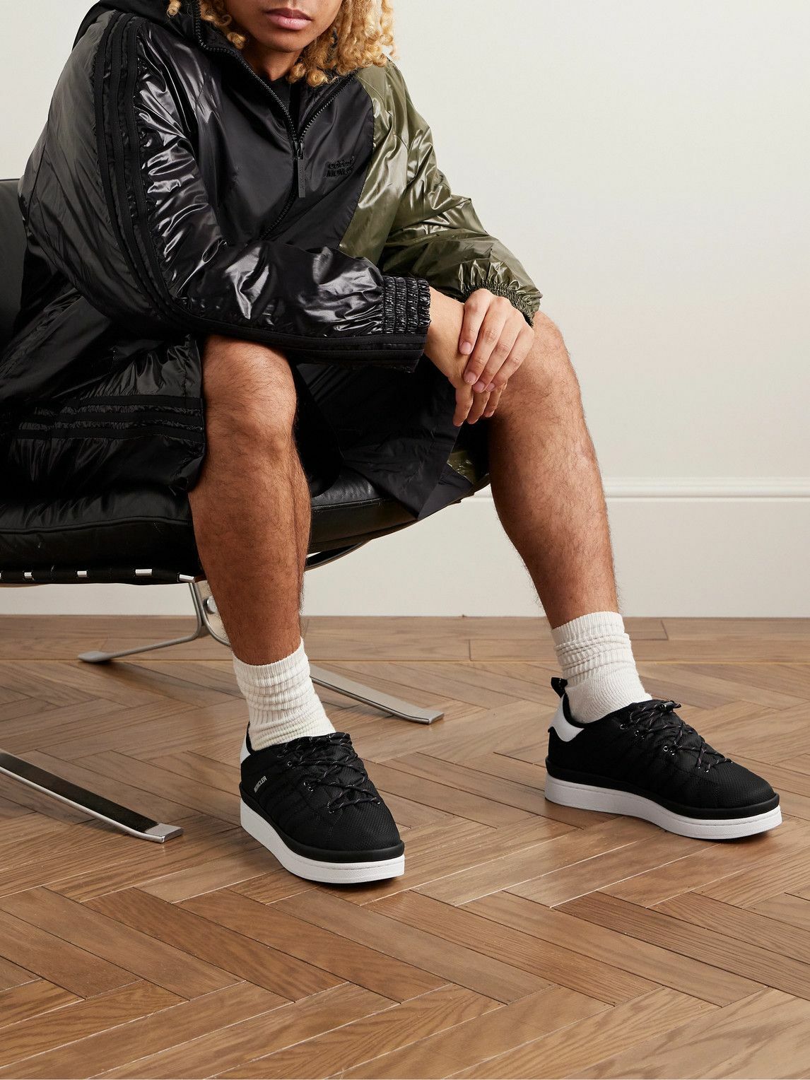 Moncler Genius - adidas Originals Campus Leather-Trimmed Quilted GORE-TEX™ Sneakers - Black