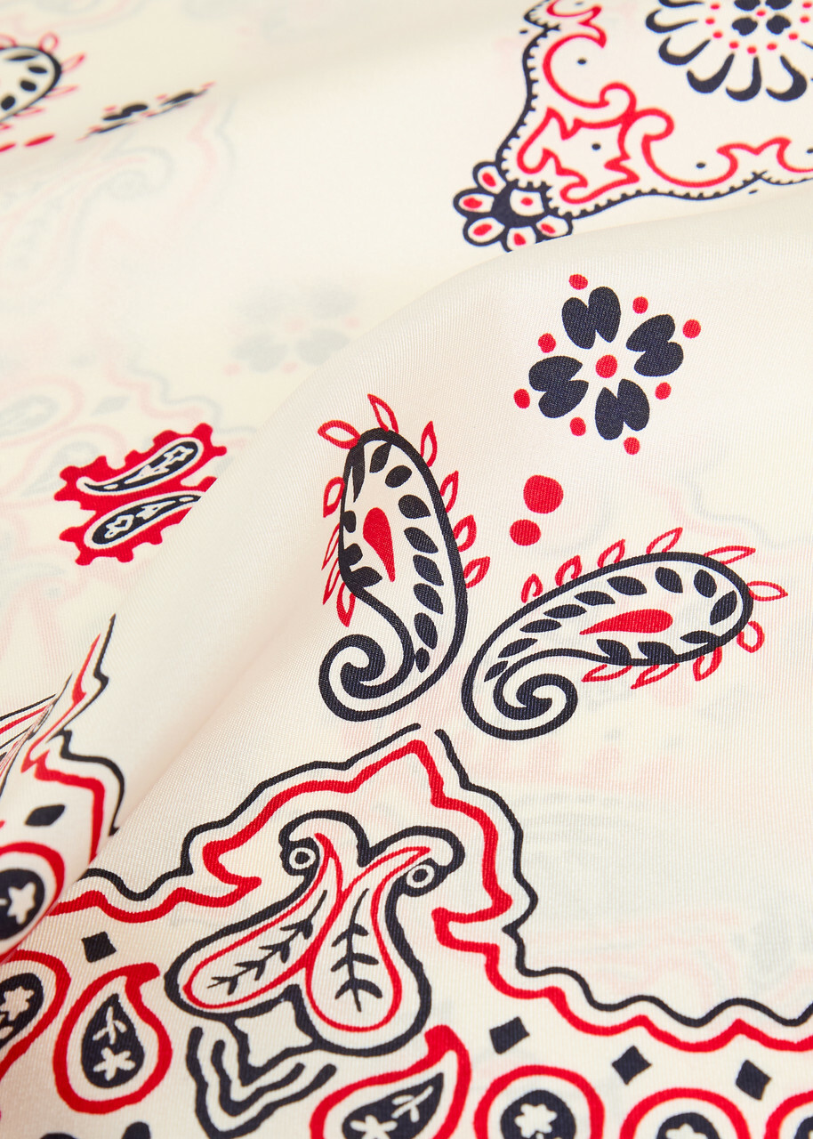 Weekend Max Mara Siam Printed Silk Scarf - Beige - One Size
