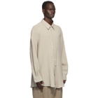 Hed Mayner Off-White Linen Raglan Shirt