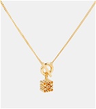 Loewe - Anagram 24kt gold-plated sterling silver necklace