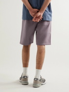 Carhartt WIP - Chase Straight-Leg Logo-Embroidered Cotton-Blend Jersey Shorts - Purple