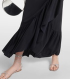 Eres Julia ruffled jersey beach cover-up