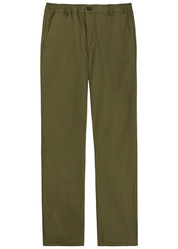Photo: Oliver Spencer Ashdown Straight-leg Cotton Trousers Green