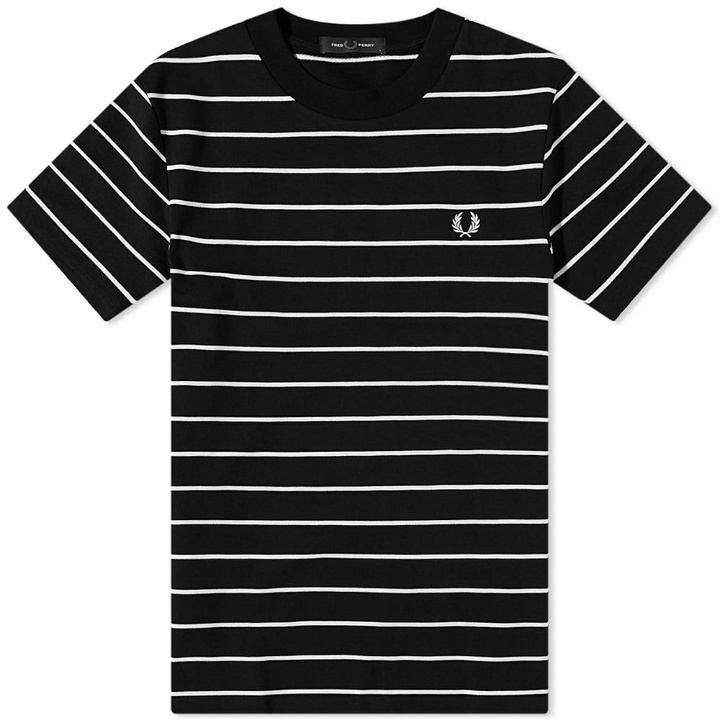Photo: Fred Perry Authentic Men's Striped T-Shirt in Black