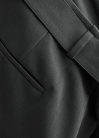 Vince Belted Wide-leg Trousers Grey