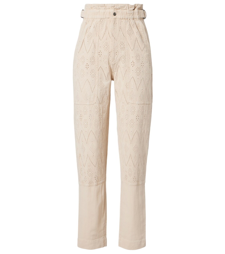 Photo: Marant Etoile Kylea broderie anglaise straight jeans