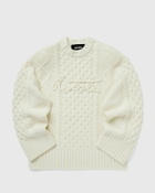 ROTATE Birger Christensen KNIT CABLE CREWNECK Beige Womens Pullover