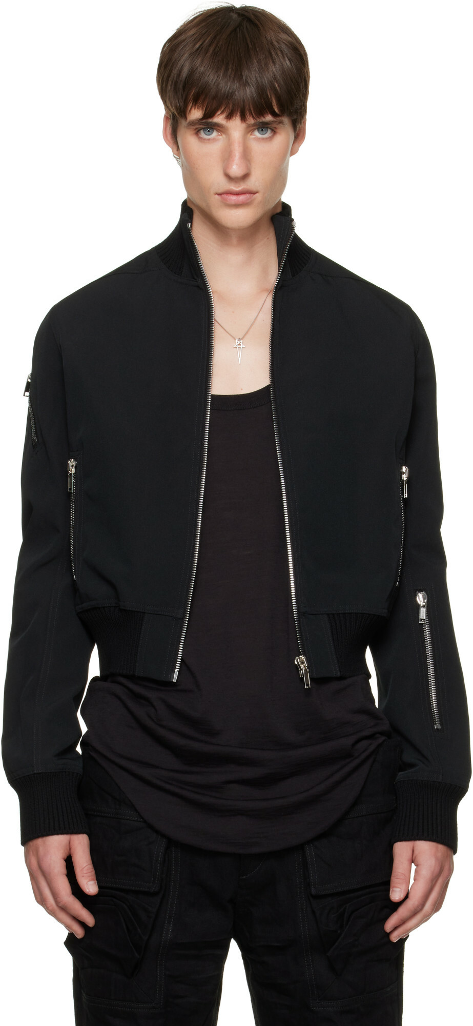 Rick Owens Black Tower Track Jacket