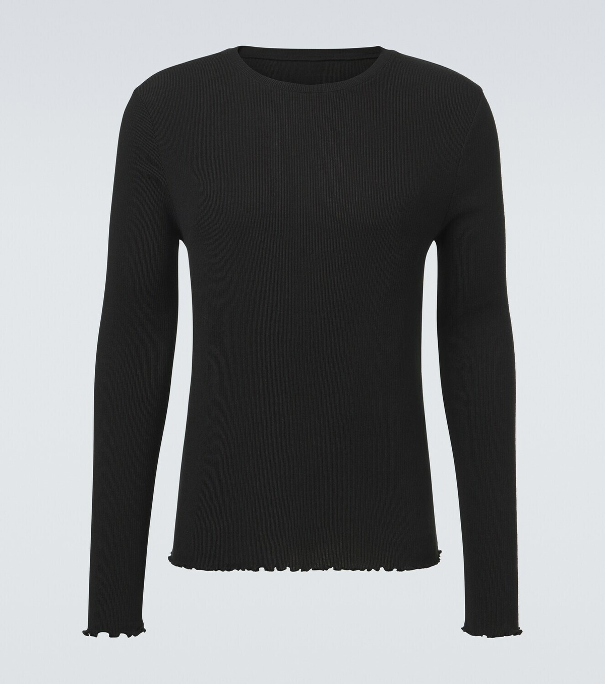 Our Legacy Elongated ribbed-knit cotton-blend top