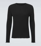 Our Legacy Elongated ribbed-knit cotton-blend top