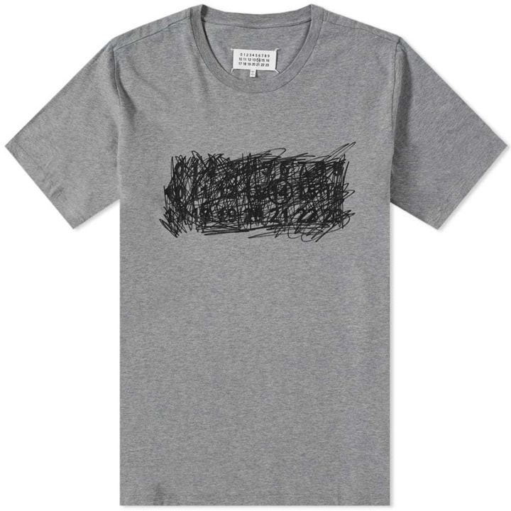 Photo: Maison Margiela 14 Scribble Logo Print Tee Grey