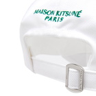 Maison Kitsuné Men's Seasonal Fox Head 6P Cap in White