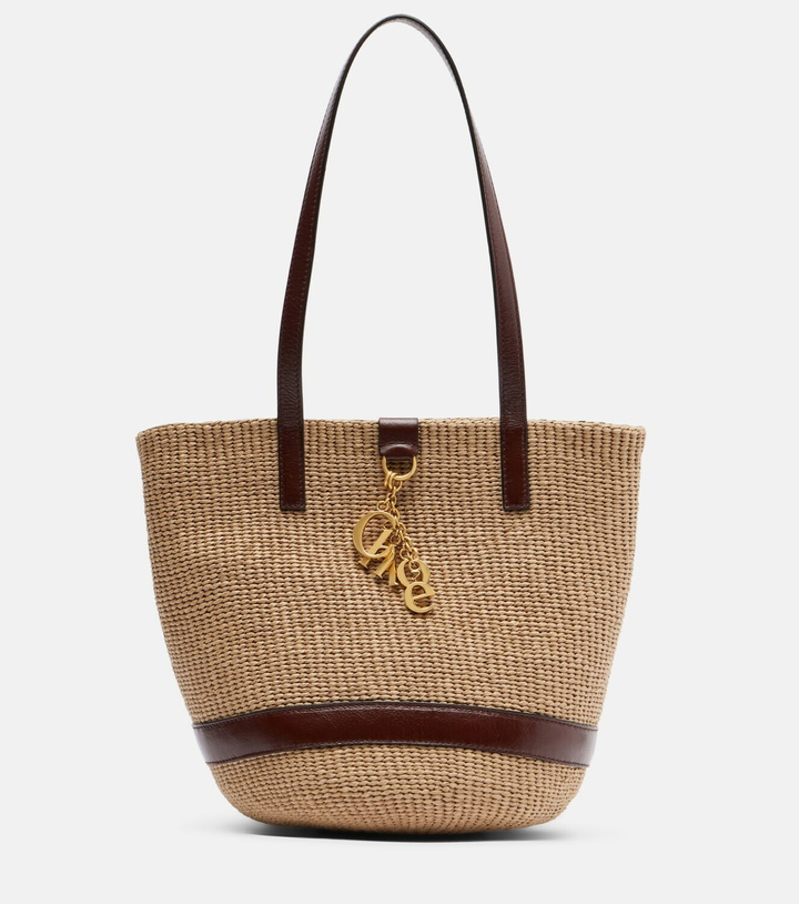 Photo: Chloé Medium leather-trimmed basket bag