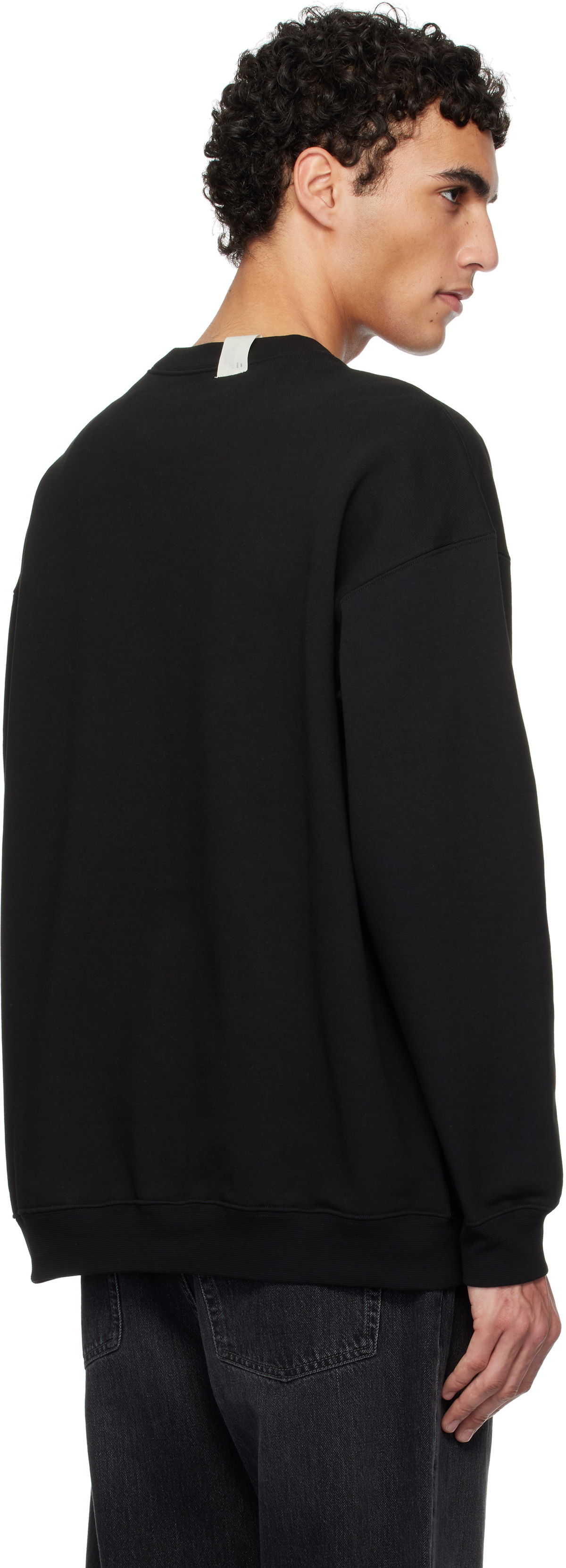 N.Hoolywood Black Crewneck Sweatshirt