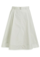 3.1 Phillip Lim Flounce Cotton-blend Midi Skirt Light Grey