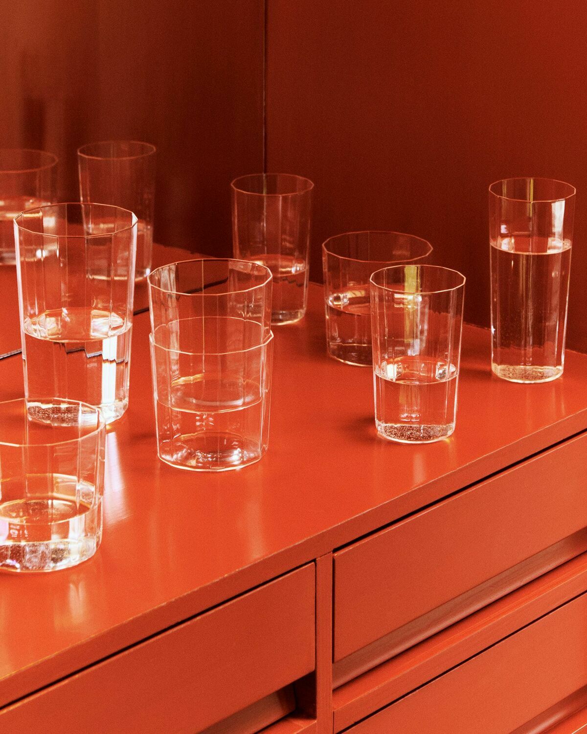 HAY Angle Glass-Set of 4 Tall Mens Home deco/Kitchen- & Tableware