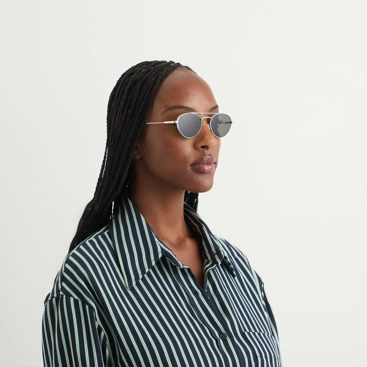 Saint Laurent Sunglasses Saint Laurent SL 97 Sunglasses in Silver/Grey 