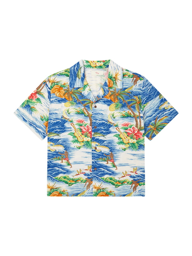 Photo: Cherry Los Angeles - Camp-Collar Logo-Printed Poplin Shirt - Multi