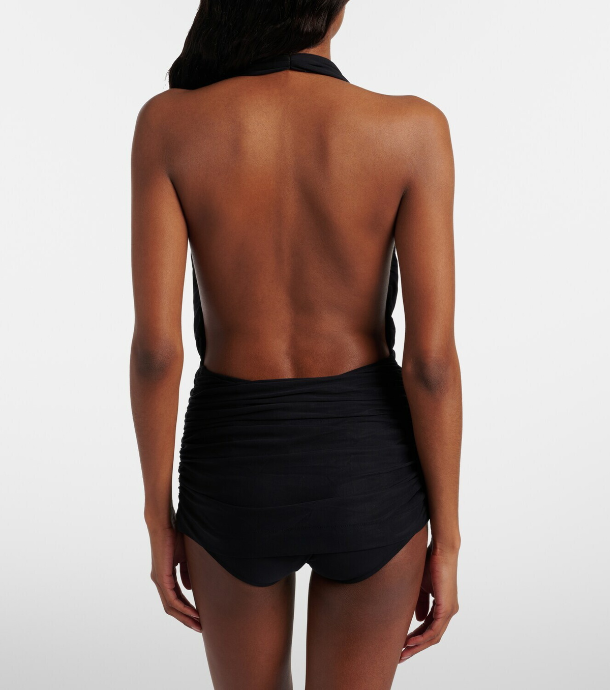 Adriana Degreas Draped halterneck swimsuit